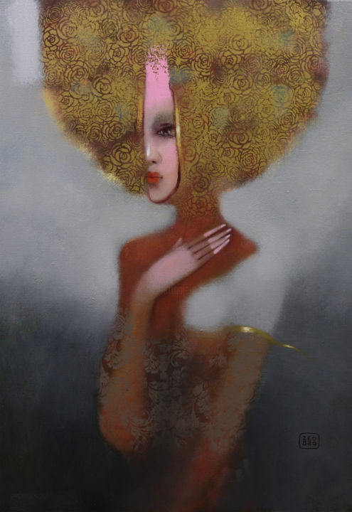 Peinture intitulée "Неуверенность" par Eduard Zentsik, Œuvre d'art originale, Huile