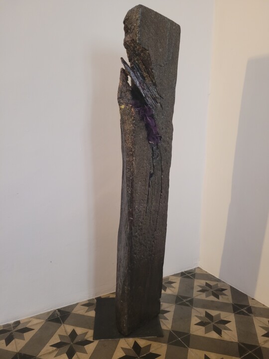 Sculpture intitulée "Pisa" par Zenzivi Nora Yahiaoui, Œuvre d'art originale, Bois