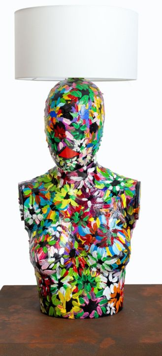 Sculpture titled "JASMINE" by Massimo Zerbini, Original Art, Acrylic