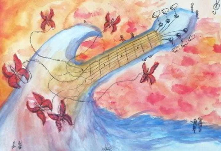 Pintura titulada "MONLASTEFF" por Zeta Kandela, Obra de arte original, Acuarela