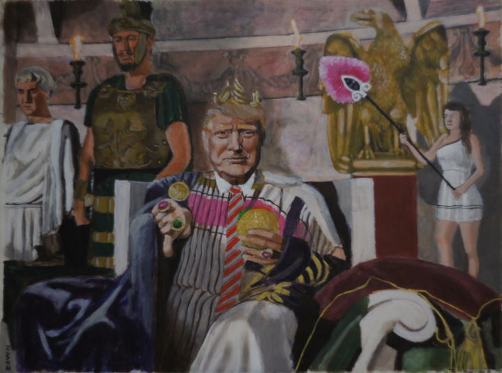 제목이 "imperial Trump"인 미술작품 Zeven로, 원작, 아크릴