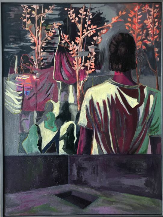 Painting titled "finally." by Zeynep Abacı, Original Artwork, Acrylic
