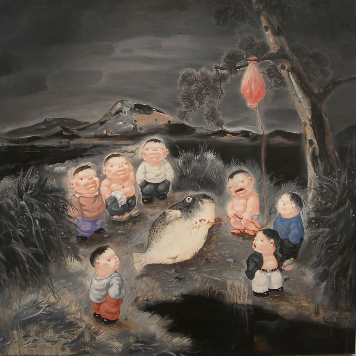 Painting titled "《Waiting to wake up》" by Yinghua Zhang, Original Artwork, Other