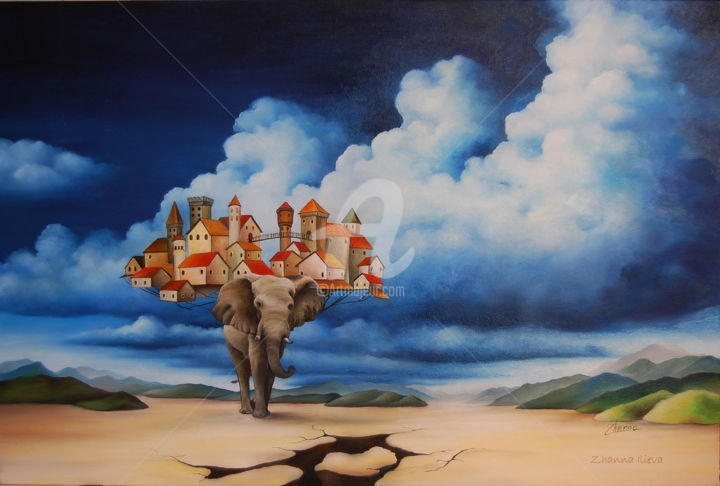 Pintura titulada "volition" por Zhanna Ilieva, Obra de arte original, Oleo