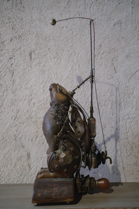 Skulptur mit dem Titel "moon in heart（perpe…" von Zhao Yongchang, Original-Kunstwerk, Harz