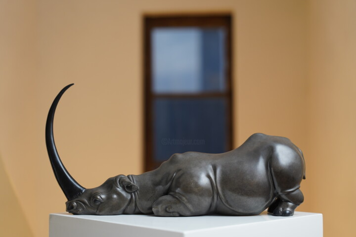 Sculpture titled "The story of the rh…" by Zhao Yongchang, Original Artwork, Bronze