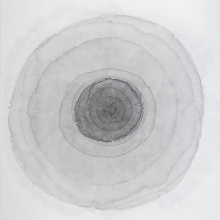 Картина под названием "Perspective2°" - Biru Zhao, Подлинное произведение искусства, Чернила Установлен на Деревянная рама д…