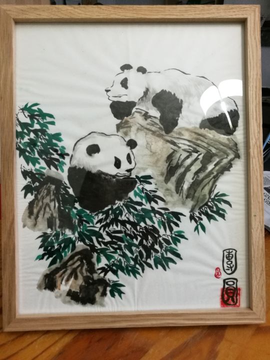 Peinture intitulée "img-20170927-190923…" par Zuowen Zhao, Œuvre d'art originale, Encre