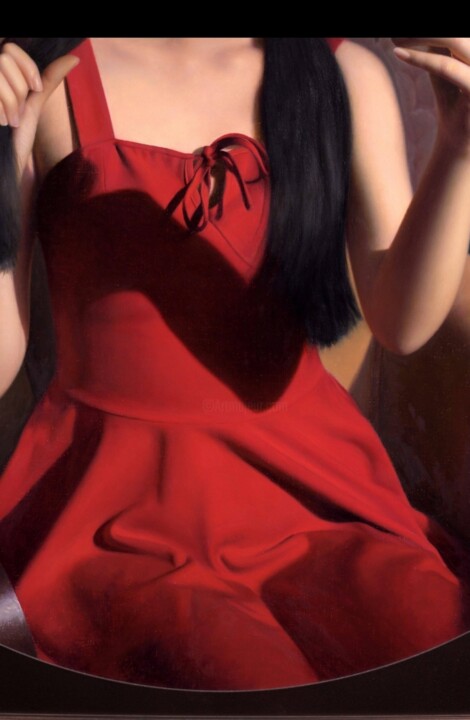 绘画 标题为“嵇红” 由志雷 李, 原创艺术品, 油 安装在木板上