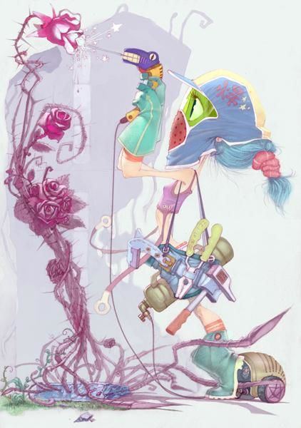 Digital Arts titled "Beautiful girl 1" by Zhiguo Li, Original Artwork