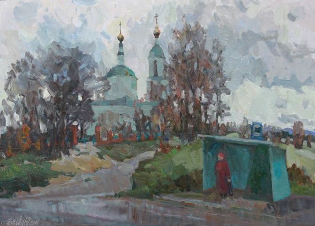 Картина под названием "When the autumn is…" - Juliya Zhukova, Подлинное произведение искусства