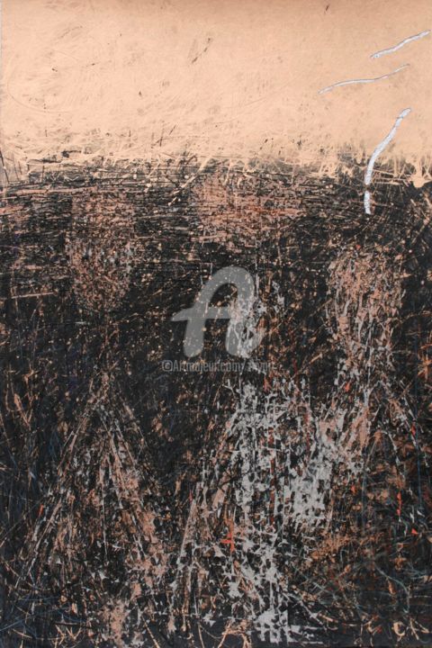 Pintura titulada "une-seconde-5" por Hongyu Zhang, Obra de arte original, Acrílico Montado en Bastidor de camilla de madera