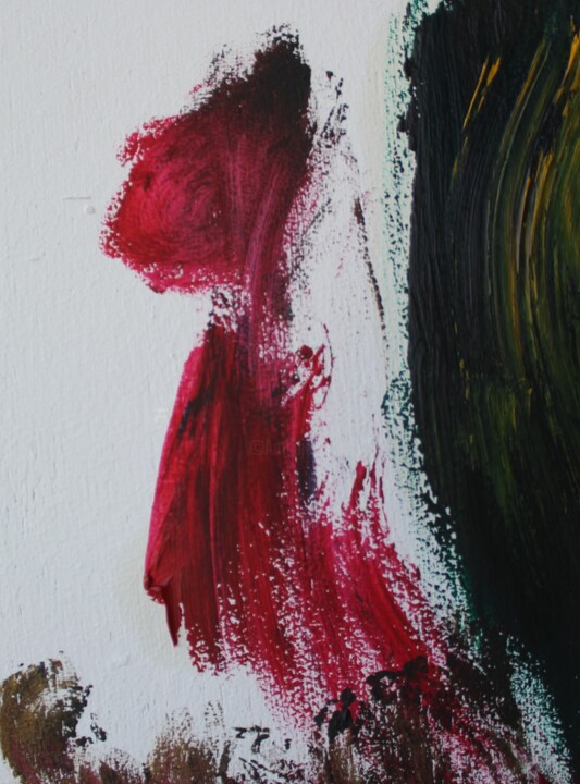 Картина под названием "The thinker" - Ziad Dib Jreige, Подлинное произведение искусства, Масло Установлен на Деревянная пане…