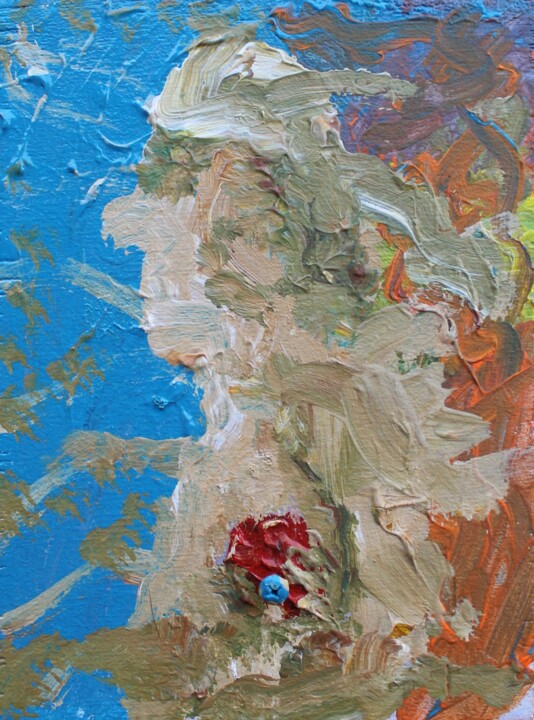 Картина под названием "Sick at heart" - Ziad Dib Jreige, Подлинное произведение искусства, Акрил Установлен на Деревянная па…
