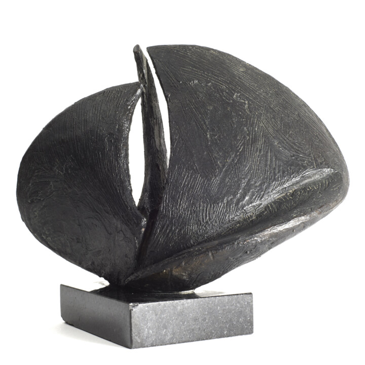 Skulptur mit dem Titel "Sunrise" von Melanie Zibit, Original-Kunstwerk, Bronze