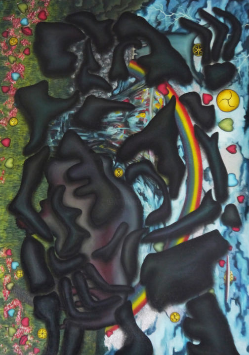 Painting titled "Bigos & Polonez I" by Ziemowit Fincek, Original Art, Oil