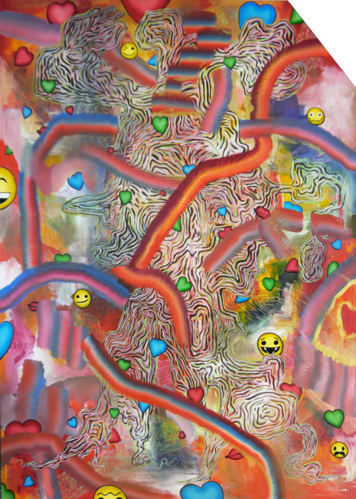 Painting titled "Arto Polo. The emer…" by Ziemowit Fincek, Original Art, Oil