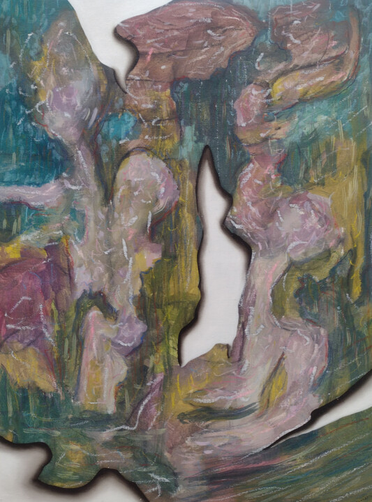 Malerei mit dem Titel "HEOL12552" von Ziemowit Fincek, Original-Kunstwerk, Öl Auf Keilrahmen aus Holz montiert