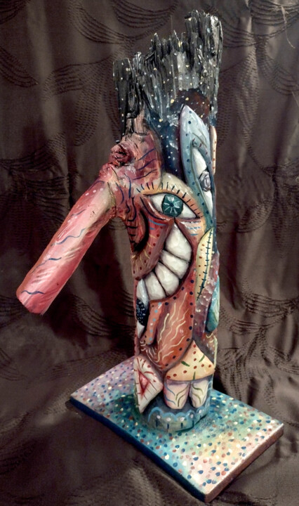 Скульптура под названием "Everything that is…" - Ziemowit Fincek, Подлинное произведение искусства, Дерево