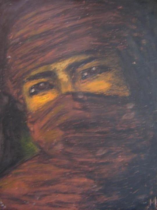 Dessin intitulée "désert" par Mira Hamrit, Œuvre d'art originale,