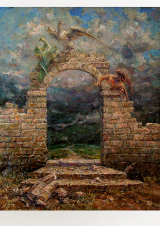 「Арка. Arch.」というタイトルの絵画 Zinaida Chernyshovaによって, オリジナルのアートワーク, オイル