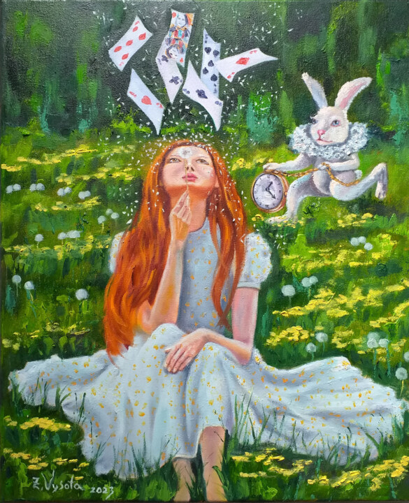 Painting titled "Fairytale World." by Zinaida Vysota, Original Artwork, Oil