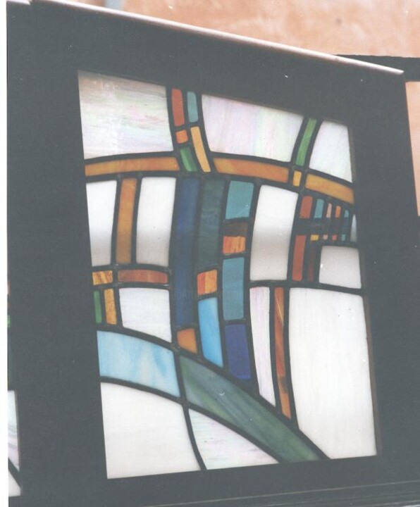 Pintura intitulada "vitrail moderne ver…" por Ziya Aydin, Obras de arte originais