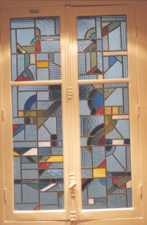 Peinture intitulée "grande fenêtre en v…" par Ziya Aydin, Œuvre d'art originale