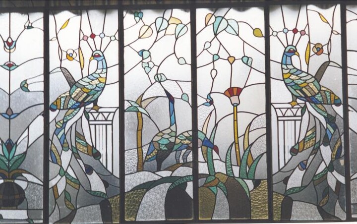 Peinture intitulée "verrière en vitrail…" par Ziya Aydin, Œuvre d'art originale