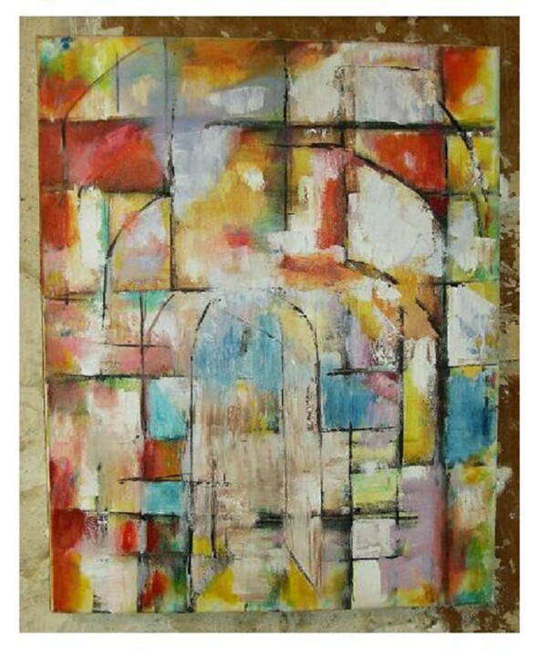 Painting titled "Les voutes" by Ziya Aydin, Original Artwork