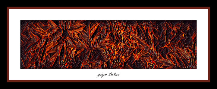 Digital Arts titled "Red dreams" by Ziya Tatar, Original Artwork, Digital Painting