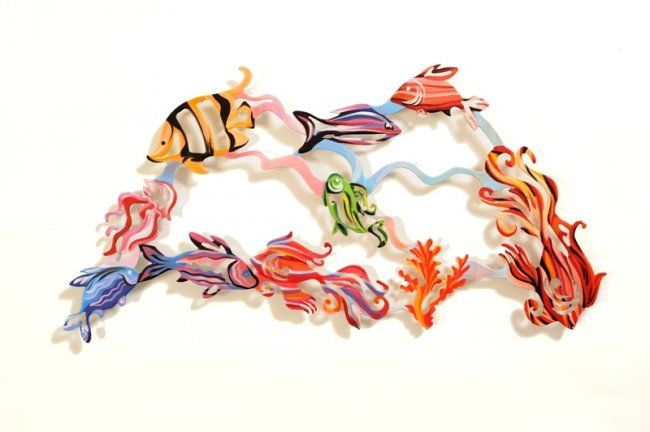 Escultura intitulada "Fish 2" por Zlochin, Obras de arte originais, Média Mixtas