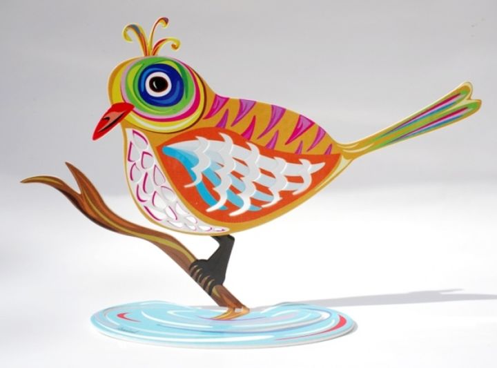 Скульптура под названием "Love Bird" - Zlochin, Подлинное произведение искусства