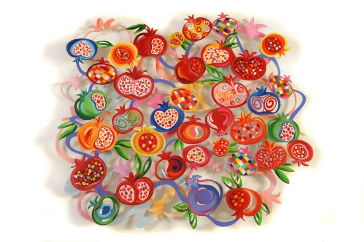 「Pomegranates」というタイトルの彫刻 Zlochinによって, オリジナルのアートワーク, その他