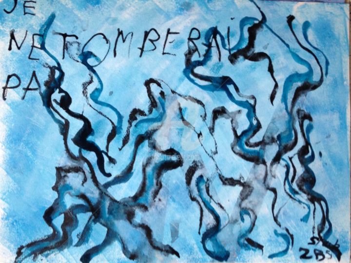 Peinture intitulée "Funambule" par Zoé Stark, Œuvre d'art originale