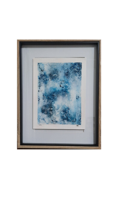 Peinture intitulée "Sea Blue" par Zoha, Œuvre d'art originale, Acrylique