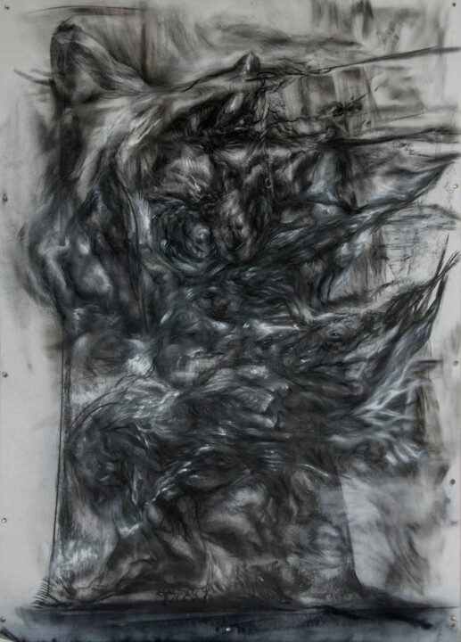 Dibujo titulada "Cabamaquia" por Zoltan Krizsan, Obra de arte original, Carbón