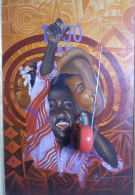 Pintura titulada "Radio doz" por Zomo, Obra de arte original