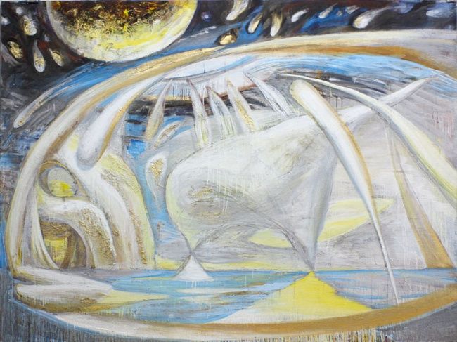 Pintura titulada "Эпоха Рыб" por Iurii Tsyganov, Obra de arte original