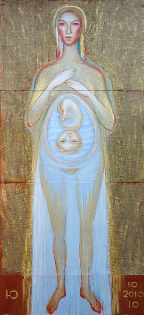 Картина под названием "Святая святых" - Юрий Цыганов, Подлинное произведение искусства