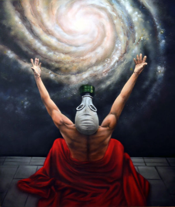 Painting titled "Creator" by Zone56, Original Artwork, Spray paint