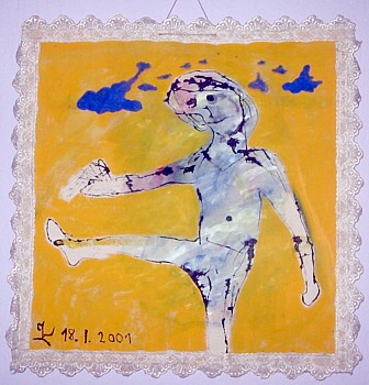 Painting titled "dance x" by Zoran Komatinović, Original Artwork