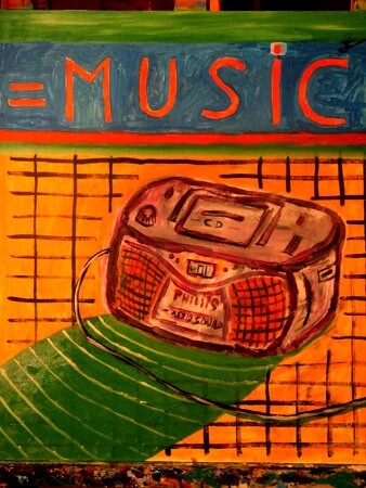 Malerei mit dem Titel "Music" von Zoran Komatinović, Original-Kunstwerk