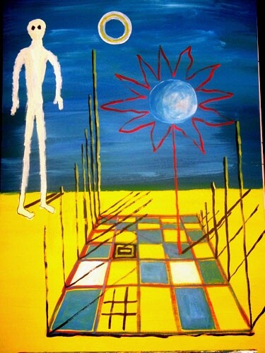 Painting titled "sonnenlogik /logika…" by Zoran Komatinović, Original Artwork