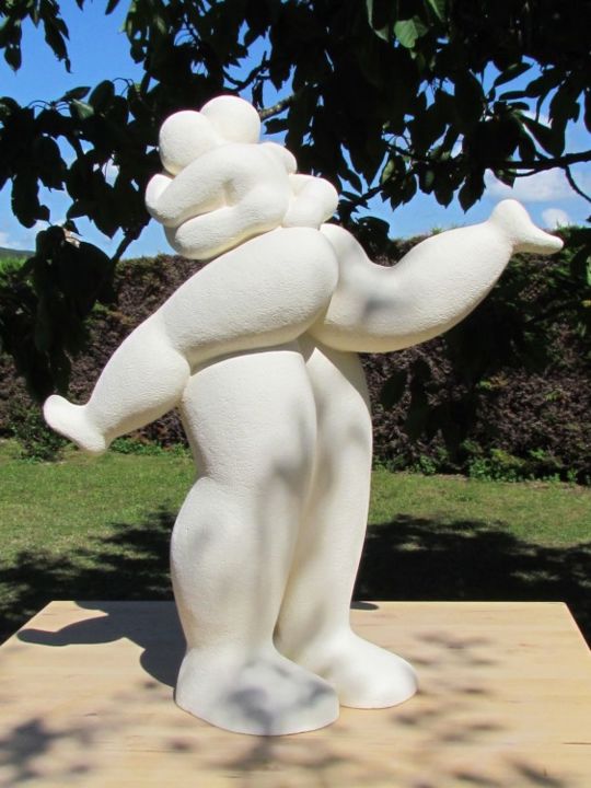 Sculpture titled "Grand couple : L'El…" by Zorf, Original Artwork