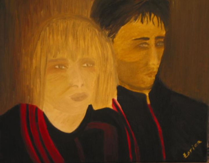 Peinture intitulée "Un couple" par Zorica Champs, Œuvre d'art originale