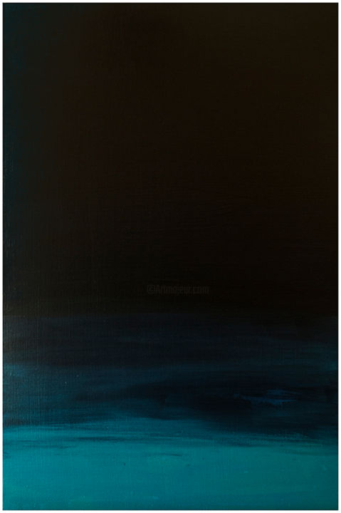 Malerei mit dem Titel "Blu Profondo" von Roberto Zorzettig, Original-Kunstwerk, Acryl