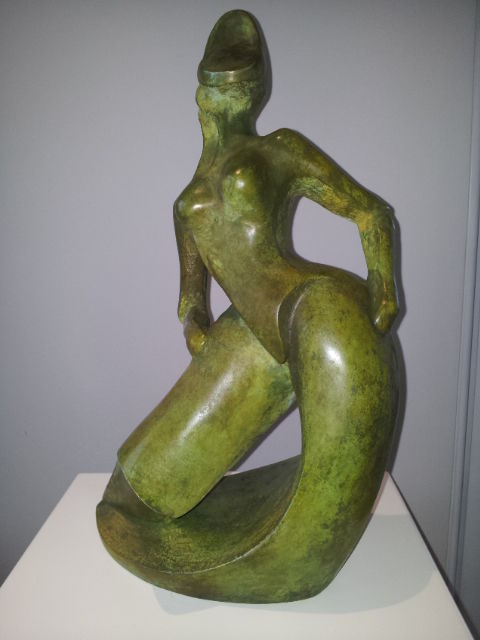 Sculpture titled "SWING" by Zou.Sculpture, Original Artwork, Bronze