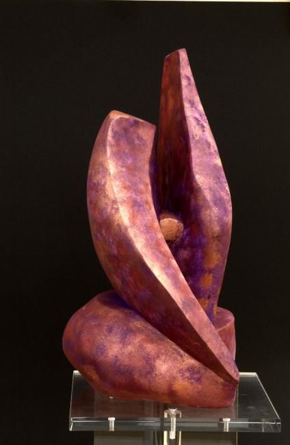 Sculpture titled "Expression" by Zou.Sculpture, Original Artwork, Terra cotta