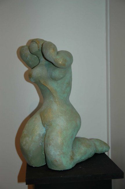 "Délicatesse" başlıklı Heykel Zou.Sculpture tarafından, Orijinal sanat, Terracotta
